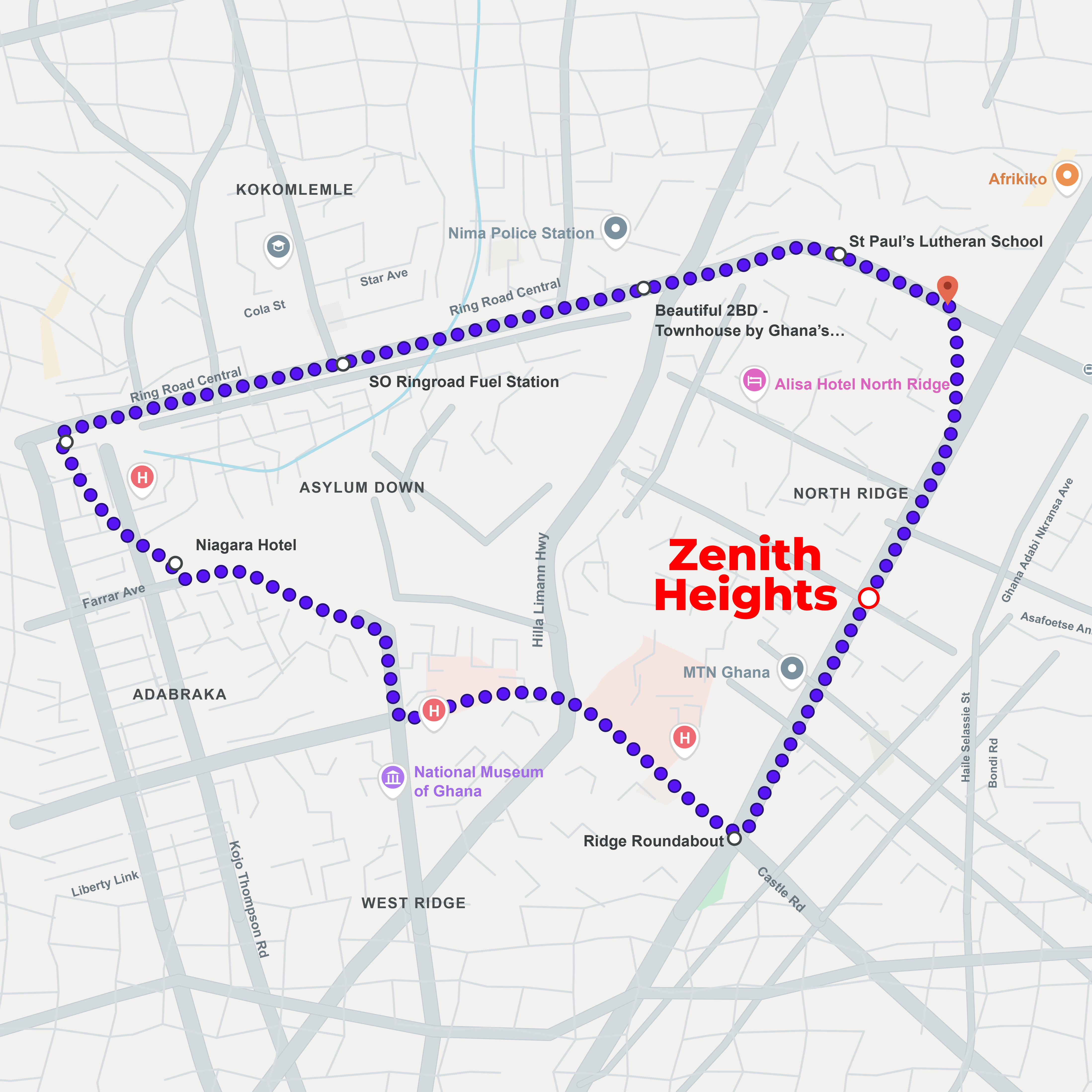 The route